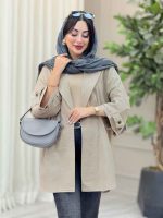 مانتو پشت دو پاگن راشین کد 6918 - تصویر 4