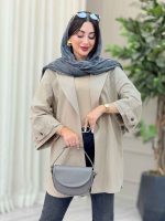 مانتو پشت دو پاگن راشین کد 6918 - تصویر 20