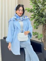 مانتو پشت دو پاگن راشین کد 6918 - تصویر 15