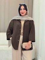 شومیز برش دار بهنیا کد 6925 - تصویر 32