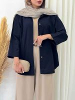 شومیز برش دار بهنیا کد 6925 - تصویر 15