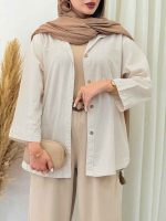 شومیز برش دار بهنیا کد 6925 - تصویر 3