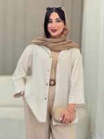 شومیز برش دار بهنیا کد 6925 - تصویر 13