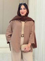 شومیز برش دار بهنیا کد 6925 - تصویر 22