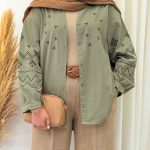 شومیز طرح دار دلینا کد 6926