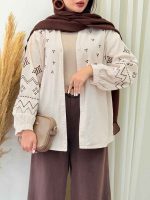 استایل با قهوه ای کرم