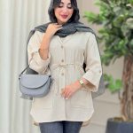 مانتو کمرگت آستین پاگن فرنوش کد 6930