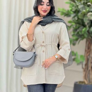 مانتو کمرگت آستین پاگن فرنوش کد 6930