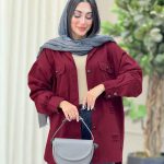 مانتو کتان زاپ دار دو جیب کد 6927