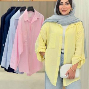 شومیز تک جیب ملودی کد 6871