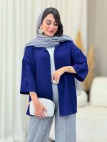 مانتو تک جیب آستین پاگن آندیا کد 6932 - تصویر 6
