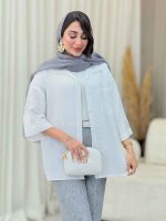 مانتو تک جیب آستین پاگن آندیا کد 6932 - تصویر 5