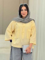 مانتو پشت دکمه سامیا کد 6937 - تصویر 25