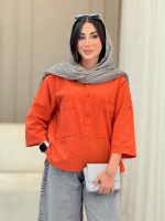 مانتو پشت دکمه سامیا کد 6937 - تصویر 30