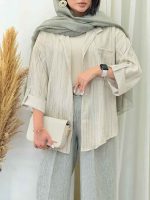 شومیز تک جیب ژونا کد 6946 - تصویر 4