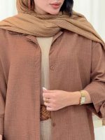 مانتو دکمه مخفی سوزان کد 6954 - تصویر 8