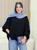 مانتو پانچ آستین پیله کد 6976 - تصویر 12