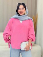 مانتو پانچ آستین پیله کد 6976 - تصویر 16