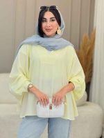 مانتو پانچ آستین پیله کد 6976 - تصویر 8