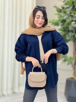 مانتو کتان جیب دکمه زیوا کد 6928 - تصویر 26