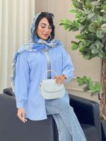 مانتو کتان جیب دکمه زیوا کد 6928 - تصویر 18