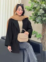 مانتو دو دکمه جیب نما ساتیا کد 6979 - تصویر 5