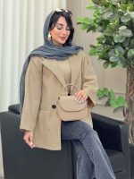 مانتو دو دکمه جیب نما ساتیا کد 6979 - تصویر 7