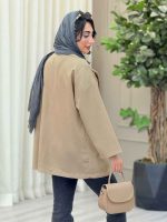 مانتو دو دکمه جیب نما ساتیا کد 6979 - تصویر 16