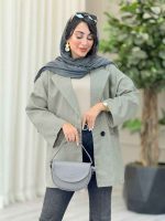 مانتو دو دکمه جیب نما ساتیا کد 6979 - تصویر 18