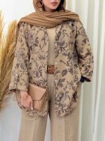 مانتو طرح گل گلارا کد 6965