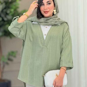 مانتو لمه ترکیبی یاسمن کد 6964
