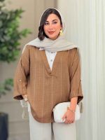 مانتو لمه ترکیبی یاسمن کد 6964 - تصویر 2
