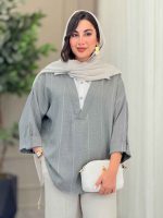 مانتو لمه ترکیبی یاسمن کد 6964 - تصویر 4