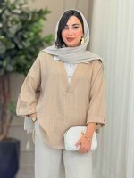 مانتو لمه ترکیبی یاسمن کد 6964 - تصویر 14