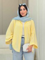 مانتو پانچ تک جیب فرشته کد 6967 - تصویر 7