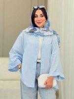 مانتو پانچ تک جیب فرشته کد 6967 - تصویر 3