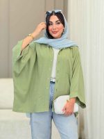 مانتو پانچ تک جیب فرشته کد 6967 - تصویر 2