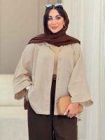 مانتو پانچ تک جیب فرشته کد 6967 - تصویر 8