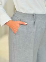 شلوار بگ کمرکش دو جیب کد 6980 - تصویر 9