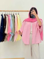 مانتو بغل چاک تک جیب جیهان کد 6947 - تصویر 25