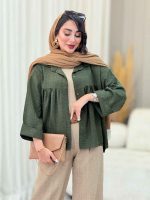 مانتو چین دار نیارا کد 6982 - تصویر 5