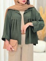 مانتو چین دار نیارا کد 6982 - تصویر 20