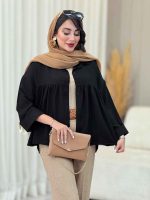 مانتو چین دار نیارا کد 6982 - تصویر 26