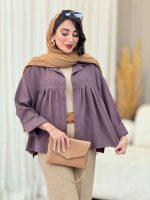 مانتو چین دار نیارا کد 6982 - تصویر 11