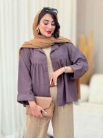 مانتو چین دار نیارا کد 6982 - تصویر 29