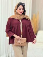 مانتو چین دار نیارا کد 6982