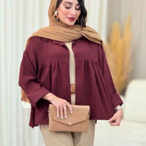 مانتو چین دار نیارا کد 6982