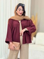 مانتو چین دار نیارا کد 6982 - تصویر 16