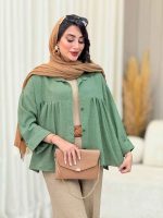 مانتو چین دار نیارا کد 6982 - تصویر 15