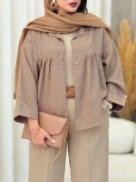 مانتو چین دار نیارا کد 6982 - تصویر 25